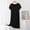#101-Black, variant on Haivin Women's Summer Short Sleeve Nightgown, Lightweight and Breathable Cotton Sleep Dress with Pockets, Comfortable Loungewear for Home, Travel and Relaxation