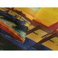 thumbnail image 4 of Ambesonne Venice Quilted Bedspread Set 3 Pcs, Antique Watercolor Gondolas, Queen Size, Orange Yellow and Blue, 4 of 5