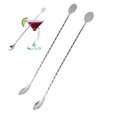 thumbnail image 3 of SHOWERORO 2Pcs Rustproof Stainless Steel Swizzle Sticks For Cocktails In Parties, 3 of 8