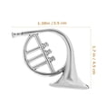 thumbnail image 2 of Niceauty 20Pcs Miniature Instruments Mini Musical Instrument Models Silver Plastic Party Favor For Tabletop Decor, 2 of 5