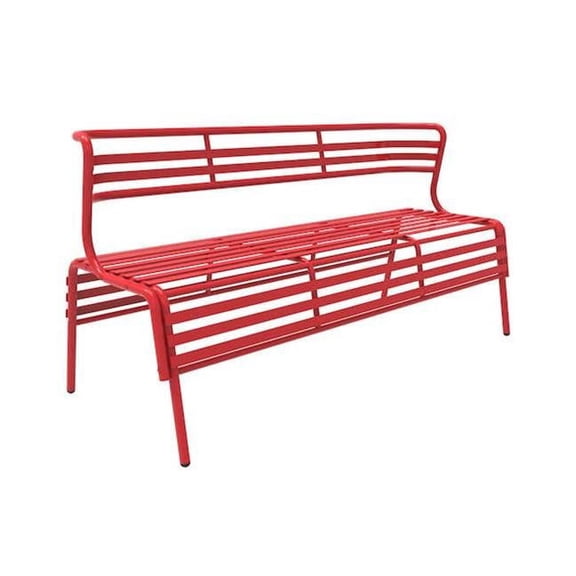 CoGo Steel Outdoor & Indoor Bench - Red