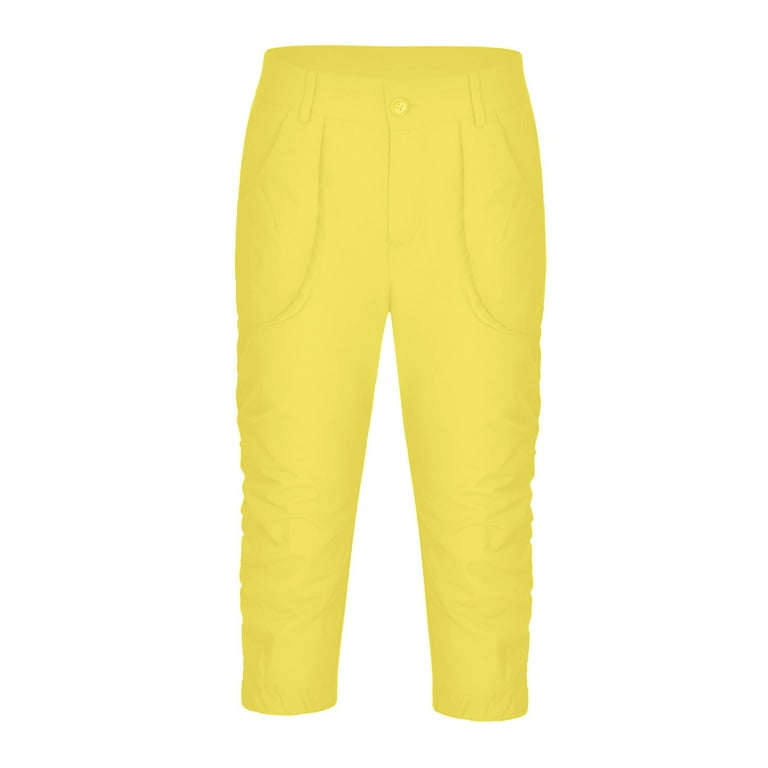 MPWEGNP Summer High Waisted Capri Cargo Pants for Women