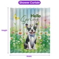 thumbnail image 5 of Boston Terrier Hello Spring Time Flower Floral Nature Shower Curtain Gentleman Dog Lover Gifts Waterproof Bathroom Bathtub Curtain - 02031, 5 of 5
