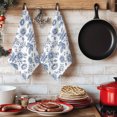 thumbnail image 6 of Navy Blue Rose Kitchen Towels Set of 4, Rustic Vintage Botanical Floral Watercolor Absorbent Dish Towels for Kitchen, Microfiber Hand Towel, Quick Drying Tea Towel for Cleaning Decorative Dishcloths, 6 of 7