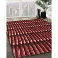 thumbnail image 3 of Ahgly Company Machine Washable Indoor Square Transitional Grapefruit Red Area Rugs, 8' Square, 3 of 7