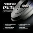 thumbnail image 5 of Genius Rear Coated Brake Drums Pair for Car 2009-2011 Ford Focus KG-101491, 5 of 9