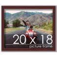 thumbnail image 2 of 20x18 Traditional Walnut Complete Wood Picture Frame with UV Acrylic, Foam Board Backing, & Hardware, 2 of 8