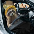 thumbnail image 2 of XYZCANDO Car Seat Towel Cover with Fun Raccoon Driving, Car Seat Protector for Outdoor Trips and Everyday Automotive Use, 2 of 8