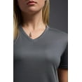 thumbnail image 5 of Expert Brand USA-Made Women's Oxymesh™ Athletic V Neck T-Shirt, Graphite, Large, 5 of 6