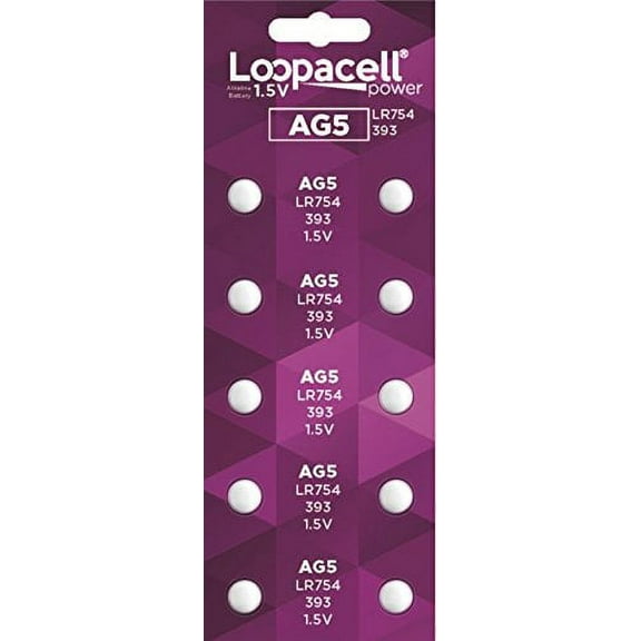 500 Pcs LOOPACELL AG5 Alkaline Button Cell Batteries