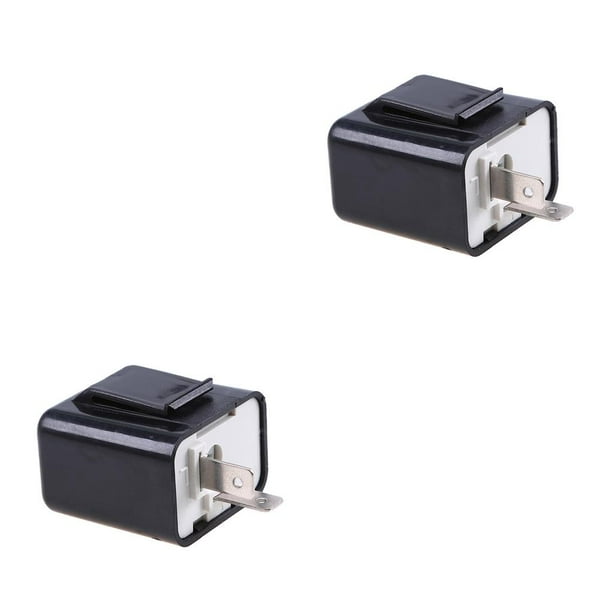 Intermitentes LED Speravity para motocicleta 2 pines indicador de señal de frecuencia ajustable
