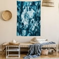 thumbnail image 2 of Marble Tapestry, Antique Marble Stone with Blurry Distressed Motley Fractal Effects Illustration Artwork, Wall Hanging for Bedroom Living Room Dorm Decor, 60W X 80L Inches, Blue, by Ambesonne, 2 of 5