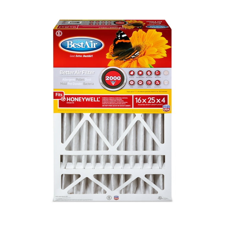Honeywell furnace 2024 filter 25x16x4