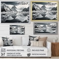 thumbnail image 4 of Designart "Wonderment at the Grey Glacier" Landscapes Floater Framed Canvas Wall Art, 4 of 7