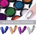 thumbnail image 4 of 1 caja de polvo de brillo de espejo para uñas, polvo metálico colorido, efecto metálico, brillo de uñas dorado, esmalte de Gel UV, polvo de escamas cromadas, 4 of 5