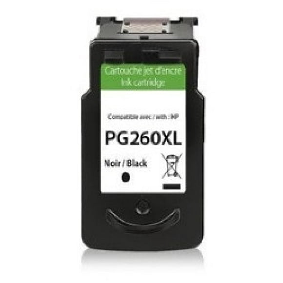 Compatible avec ECOink - Compatible avec Canon PG-260XL Cartouche d'Encre Noire Remise à Neuf