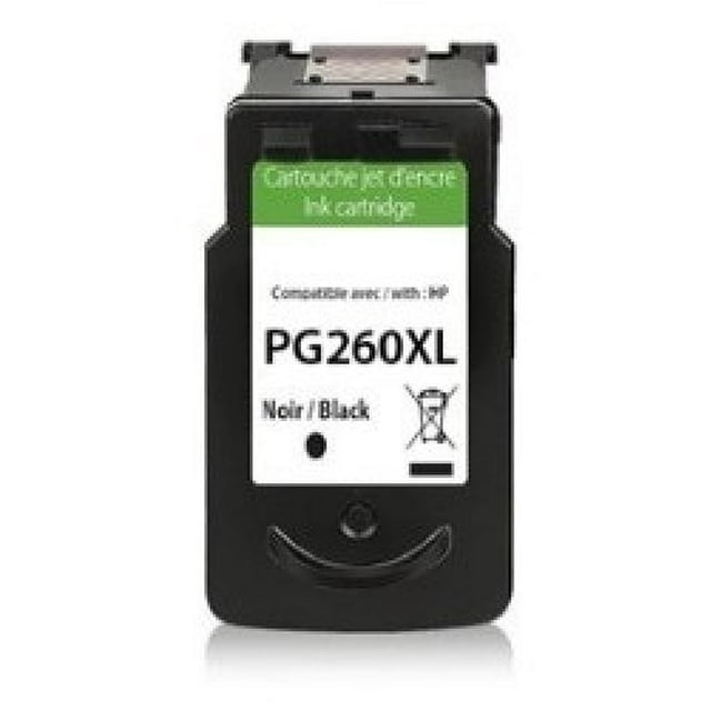 Compatible avec ECOink - Compatible avec Canon PG-260XL Cartouche d'Encre Noire Remise à Neuf