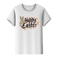 thumbnail image 2 of Mujeres Manga Corta de Verano Tops Pascua Impresa Cuello Redondo, Blusa de Moda Casual para la Primavera, 2 of 5