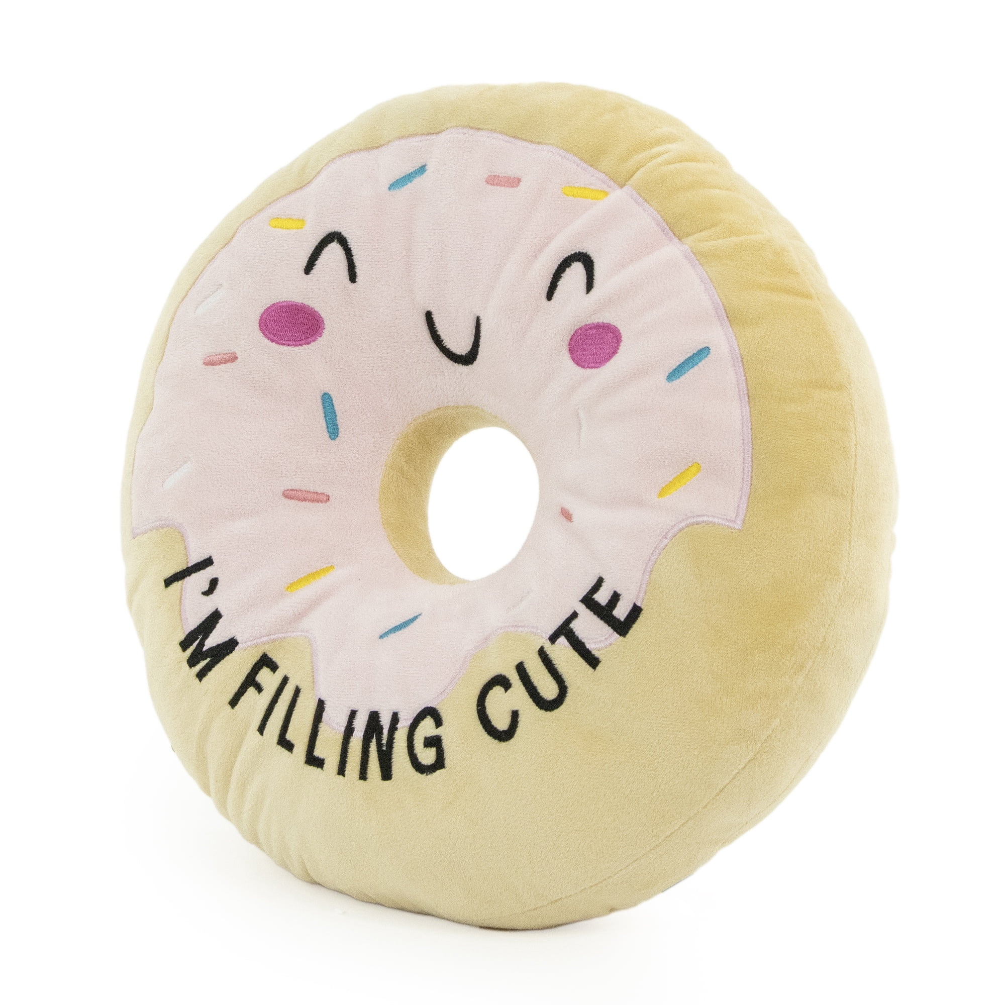 Jumbo Donut Plush Funny Character, Soft Collectible Stuffed Plush Toy, 12M+