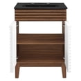thumbnail image 3 of Modway Render 24" Particleboard Laminate Bathroom Vanity in White/Walnut/Black, 3 of 4