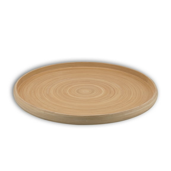 Lexa Bamboo Serving Tray, 16 Inch, Natural Bamboo