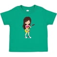 thumbnail image 3 of Inktastic Rock Girl, Brown Hair, Band Singer, Microphone Girls Baby T-Shirt, 3 of 5