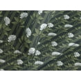 thumbnail image 3 of Ambesonne Floral Quilted Coverlet 3 Pcs, Rose Lover Delicate Artwork, Queen Size, White and Army Green, 3 of 4