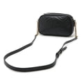 thumbnail image 3 of Pre-Owned GUCCI GG Marmont Shoulder Bag, Pochette, Chain Quilted Leather, Black, 447632, 3 of 10