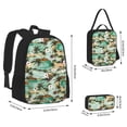 thumbnail image 2 of Disketp Colorful Hawaii Palms Mochila Estampada de Gran Capacidad con Lonchera y Estuche, Set de 3 Piezas para Estudiantes, 2 of 7