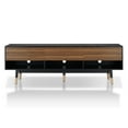 thumbnail image 5 of 24/7 Shop at Home Miller 3 Drawer Modern TV Stand with Storage, Media Console Entertainment Center, Dining Sideboard Buffet Cabinet for Living Room in Black Wood, 5 of 5