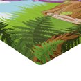 thumbnail image 2 of Ambesonne Fantasy Fitted Sheet, Woods Grass Cartoon Art, Full Size, Multicolor, 2 of 3