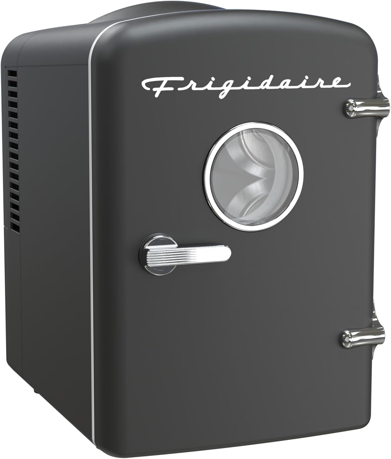Restored Frigidaire 6 Can/4L Mini Personal Retro Fridge Cooler EFMIS229-BLACK