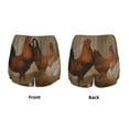 thumbnail image 6 of Goofa Oil Painting Chicken And Duck Printed Women 2 in 1 Running Shorts,Quick Dry Athletic Workout Shorts,High Waisted Athletic Shorts with Liner Pockets-Small, 6 of 9