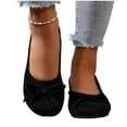 thumbnail image 4 of SuTry Women's Round Toe Flats Bow Detail Slip On Soft Comfortable Casual Walking Shoes(41), 4 of 9