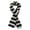 Black & White, variant on Premium Soft Knit Striped Scarf - Different Colors Available