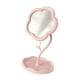 thumbnail image 2 of Espejo de maquillaje para escritorio, espejo de mesa, espejo de escritorio pequeño giratorio de 360 degree ajustable, espejo de mesa para dormitorio, Rosa, 2 of 8