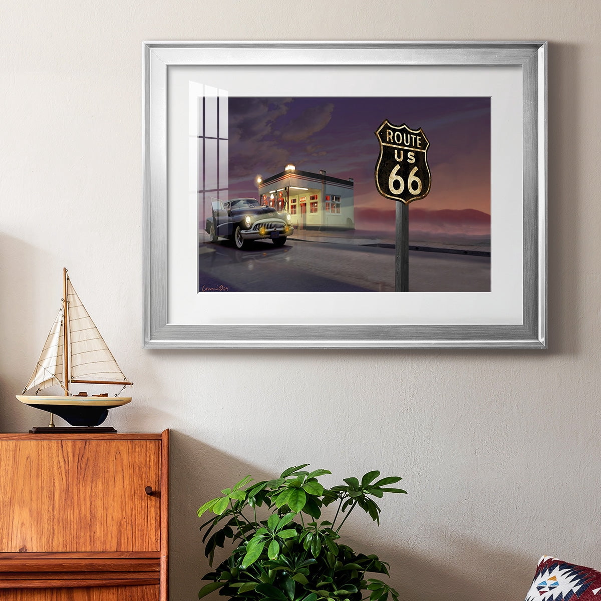 Route 66 Premium Framed Print - Ready to Hang