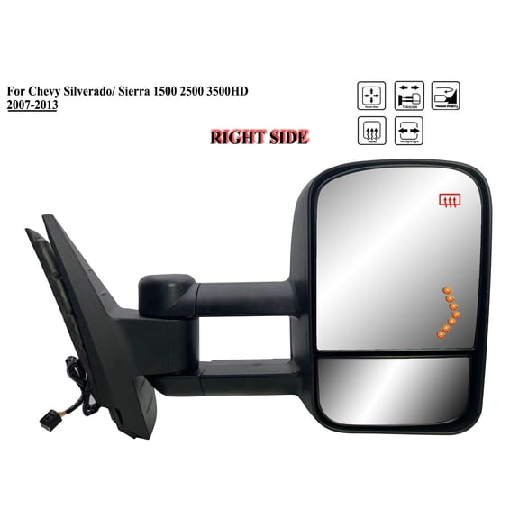 Passenger Right Side Tow Mirror Signal for 07-13 Chevy Silverado Sierra
