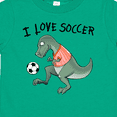 thumbnail image 4 of Inktastic I Love Soccer-dinosaur in Orange Boys or Girls Toddler T-Shirt, 4 of 5