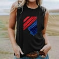 thumbnail image 2 of EINCcm Women American Flag Print Tank Tops USA Stars Stripes Patriotic T Shirt Summer Loose Vest Tees, 2 of 4