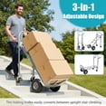 thumbnail image 5 of puresly 3 in 1 Convertible Hand Truck 550Lbs Load Capacity Folding Hand Truck Dolly Cart with Wheels for Logistics Shopping Home Office Moving, 5 of 9