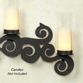 thumbnail image 4 of Saint Thomas Handcrafted Traditional Steel Metal Wall Sconce Candelabra Candleholder Black, 4 of 4