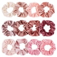 thumbnail image 1 of Whaline Blush Theme Hair Scrunchies Velvet Elásticos Pink Lovers Scrunchy Bobbles Bandas suaves para el cabello Lazos para el cabello Accesorios para el cabello Niñas, mujeres (12 Blush) Vhermosa WMPH-816, 1 of 6