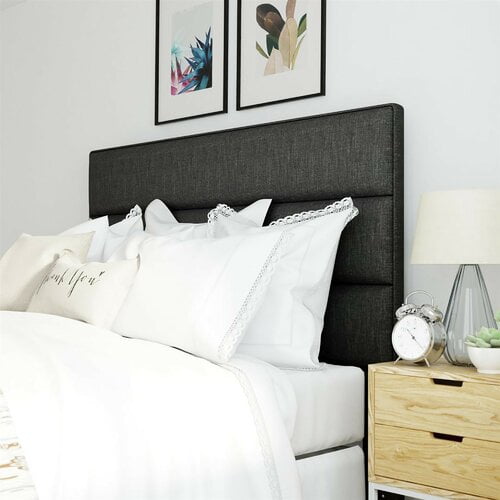 Home Upholstered Panel Headboard, Serta Queen Air Mattress With Headboard And Footboards