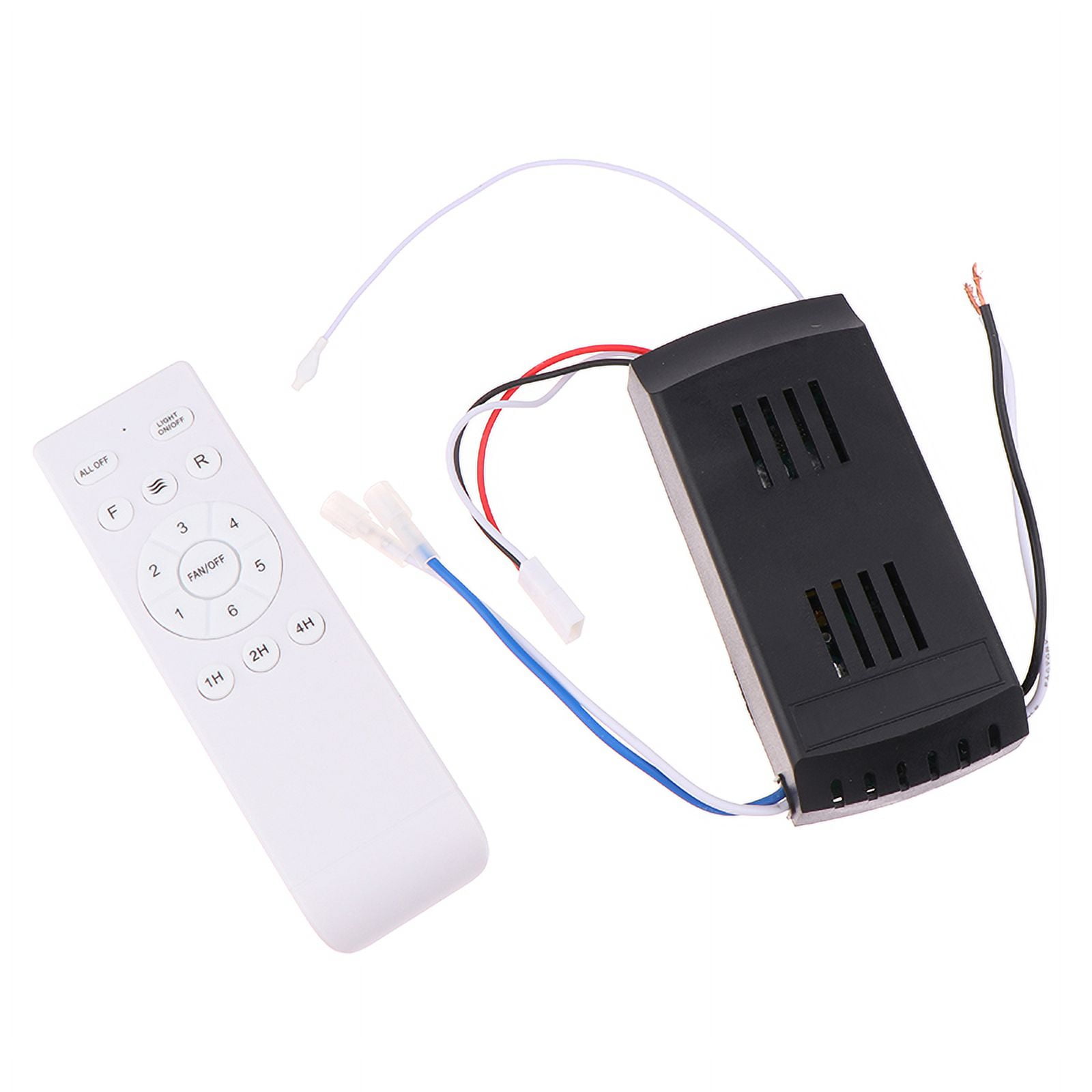 Universal Ceiling Fan Remote Control Kit Replacement 6-Speed Remote Receiver Controller For Home Ceiling Fan Light