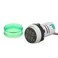 thumbnail image 4 of Yeacher Mini Round Digital Volt-ammeter Voltammeter Ammeter Voltmeter Double LED Display Voltage & Current Meter Panel Meter AC50-500V AC0-100A, 4 of 8