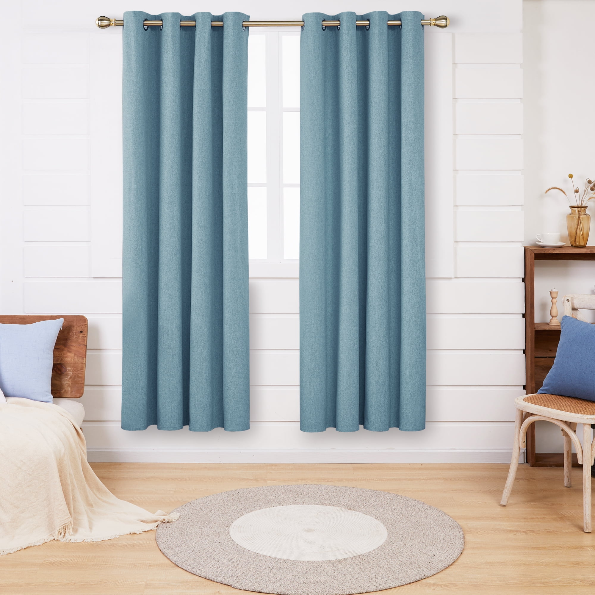 What Colors Go With Teal Blue Curtains