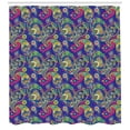 thumbnail image 3 of Ambesonne Paisley Shower Curtain, Classic Persian Welsh, 69"Wx84"L, Indigo and Olive Green, 3 of 3