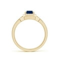 thumbnail image 2 of ANGARA Natural 1.05 Ct Sapphire Bridal Set with Diamond Accents in 14K Yellow Gold for Women (Size-7x5mm) | September Birthstone, Anniversary, Jewelry Gift for Women | Natural Sapphire Ring, 2 of 9