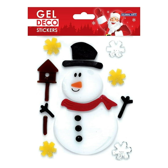 Christmas gel window stickers - Snowman